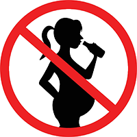 Kein Alkohol in der Schwangerschaft.